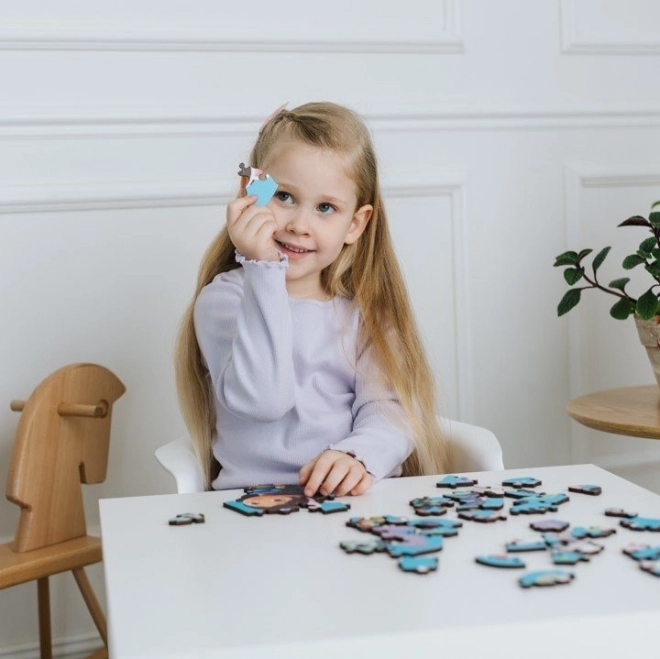 Dřevěné Puzzle Gabynin Kouzelný Domeček 50 Dílků