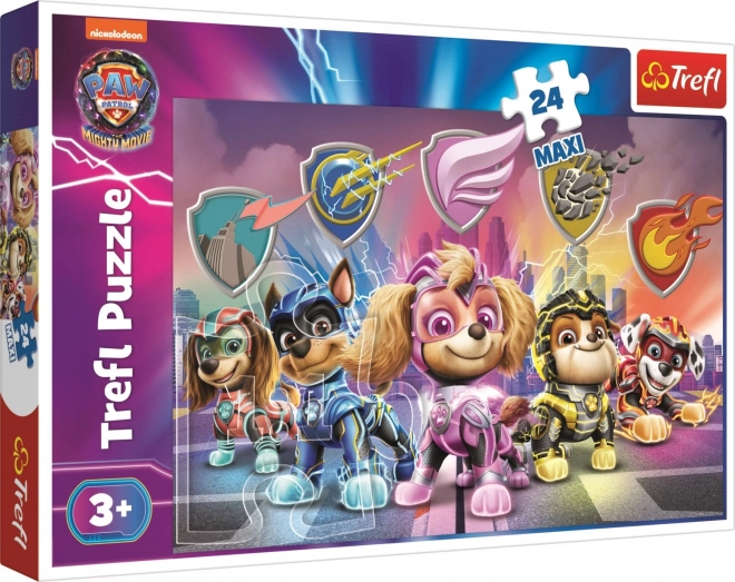Puzzle MAXI Mise štěňat Tlapková patrola/Paw patrol 24 dílků v krabici 40x27x6cm