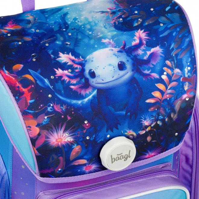 Školní aktovka Ergo s motivem Axolotla