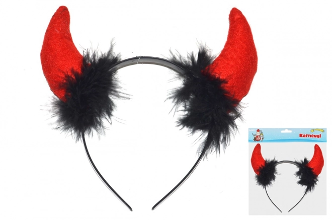 Plastové čertovské rohy pro karneval