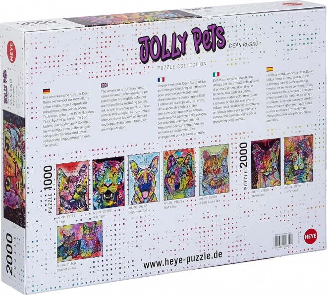 Puzzle 2000 dílků Abesínská kočka