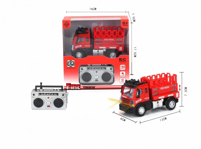 Mini hasičský vůz - technické vozidlo 1:64