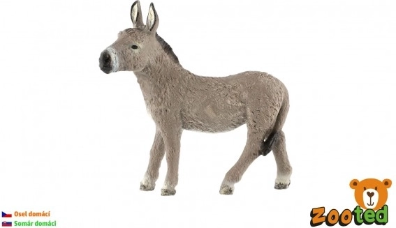 Plastová figurka osla domácího 9 cm v sáčku