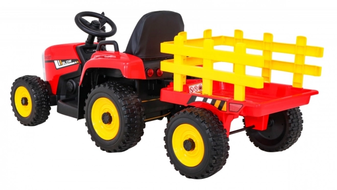 Dětský traktor s přívěsem BLOW červený
