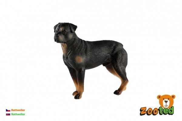 Plastová figurka psa Rottweiler 8cm