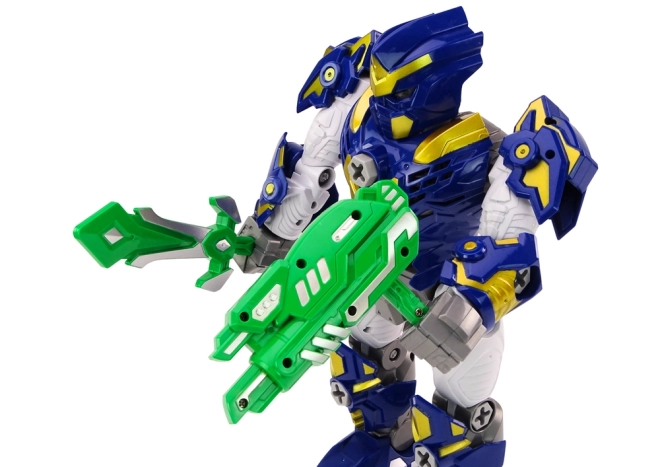 Šroubovák Robot Zbraň Vrtačka Světla Zvuk Námořnická modrá