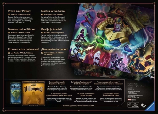 2D puzzle 1000 dílků Villainous. Ultron