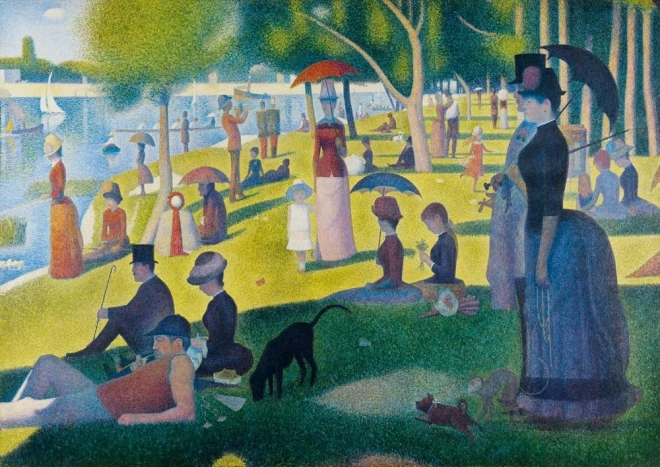Puzzle Nedělní odpoledne na ostrově La Grande Jatte 1000 dílků