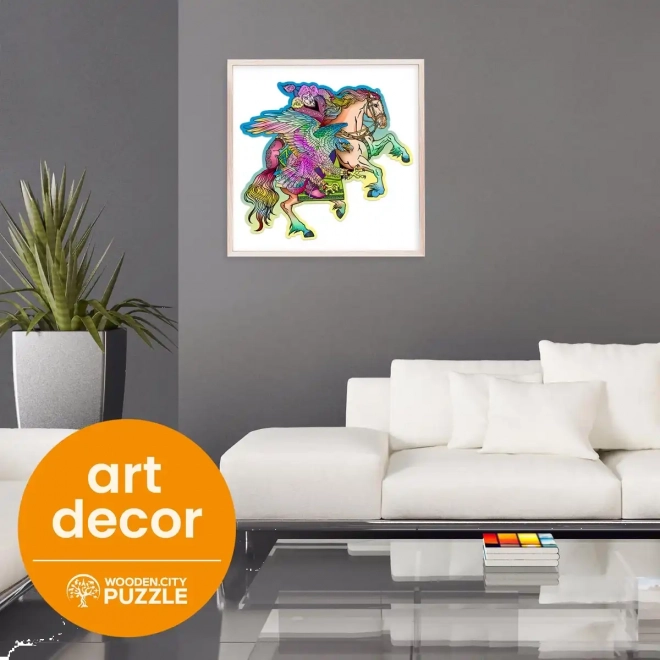 Dřevěné puzzle Kůň a Orel 250 dílků