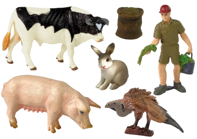velká sada figurek zvířat domácí farma