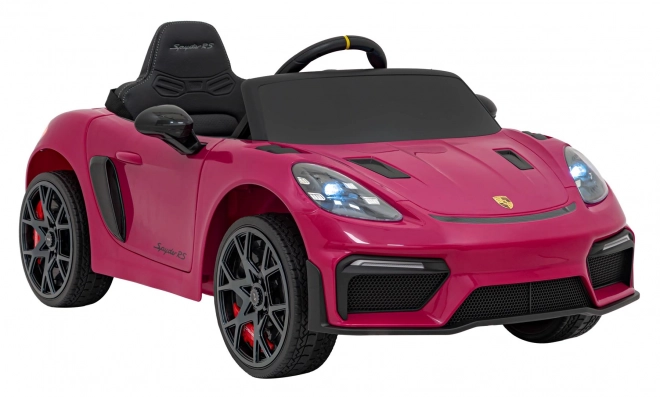 Dětský elektrický vůz Porsche 718 lakovaný – Růžový