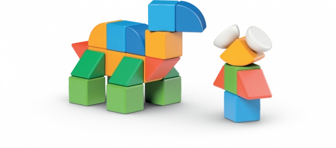 GEOMAG Magnetické kostky Magicube Shapes - Svět 32 dílů