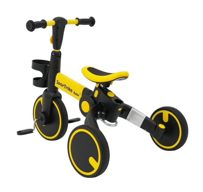 Dětské odrážedlo Happy Bike 3v1 – Žluté