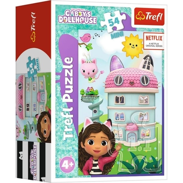 TREFL Displej Puzzle Gábinin kouzelný domek 54 dílků