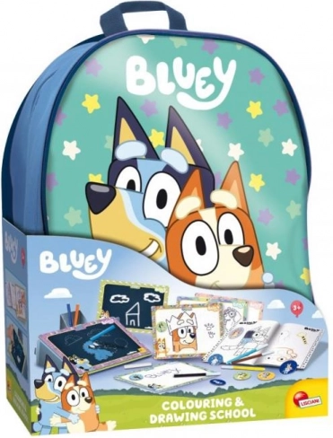bluey škola kreslení – kreativní sada v batohu