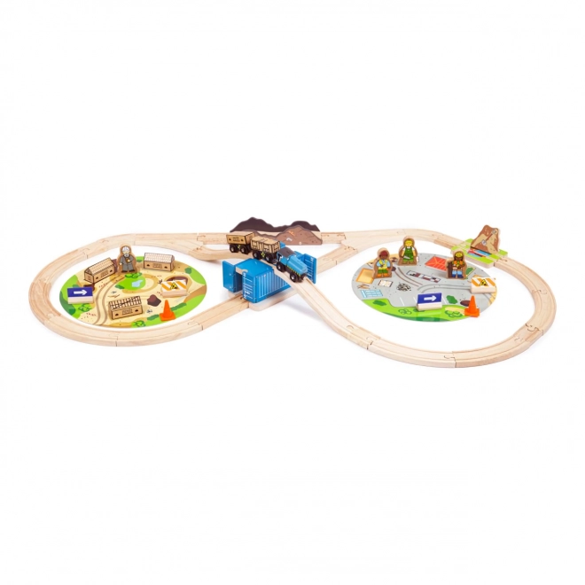 Vláčkodráha Stavba Bigjigs Rail