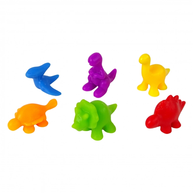 WOOPIE Edukační Sada Nauka Počítání Montessori Dino Skládačka 95 ks