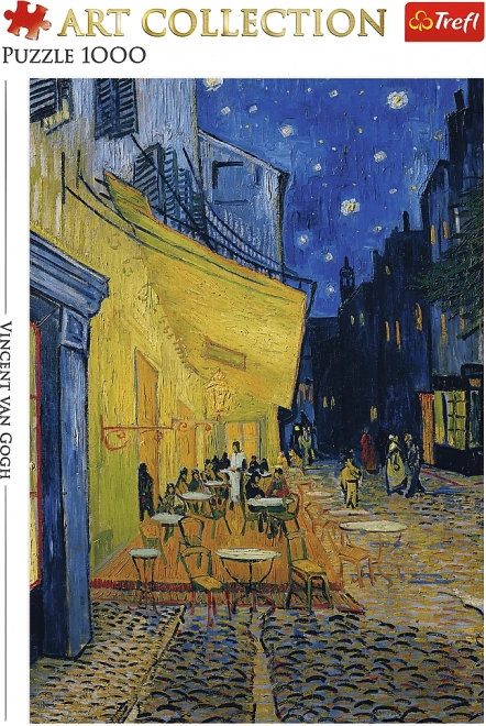 Puzzle Umělecká kolekce: Terasa kavárny v noci