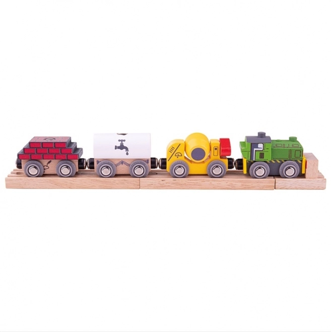 Bigjigs Rail dřevěný stavební vlak