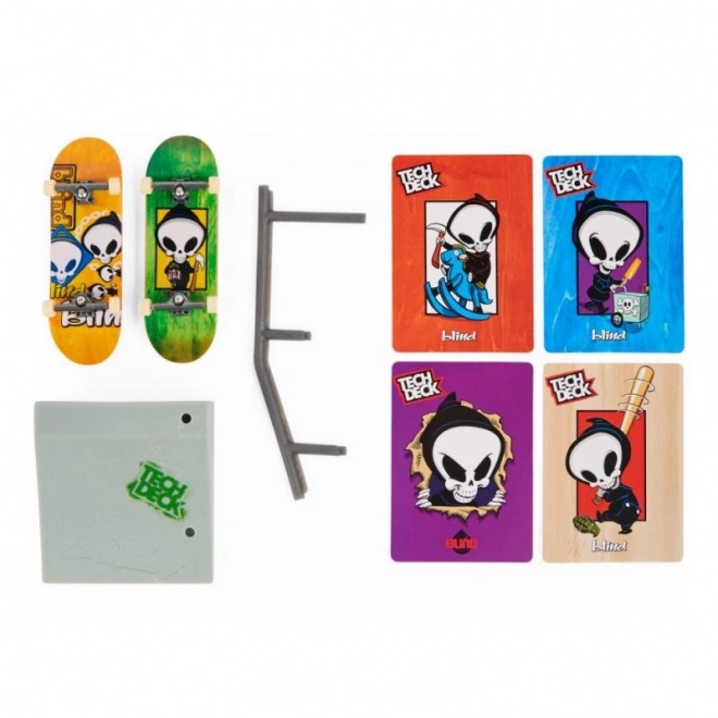 Dvoubalení fingerboardů s překážkou
