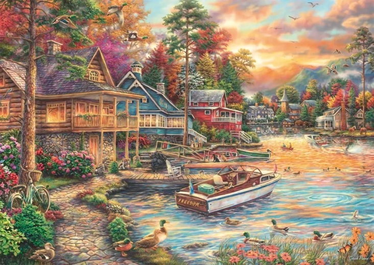 Puzzle Večer u pobřeží 1000 dílků