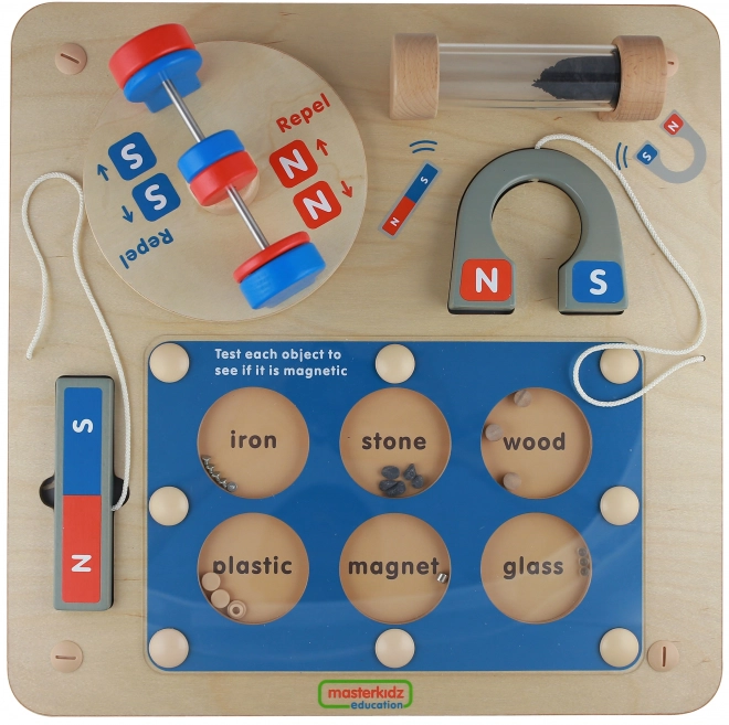 Masterkidz Nauka o přítažlivosti magnetické - nástěnná vzdělávací tabule Flex Montessori