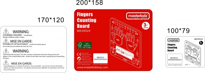 Tabule na počítání sčítacích MASTERKIDZ Montessori
