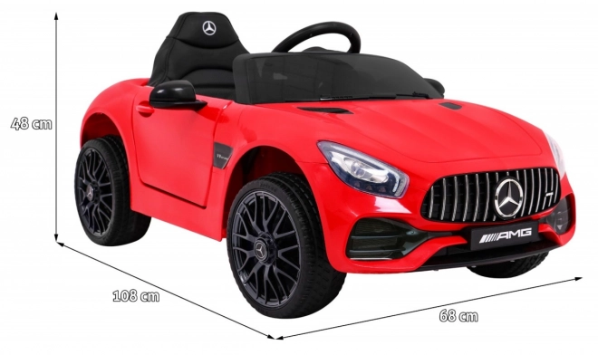 Elektrické autíčko MERCEDES-AMG GT pro děti s dálkovým ovládáním – červené