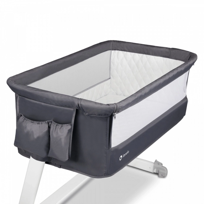 LIONELO Postýlka Theo 3v1 Dark Grey