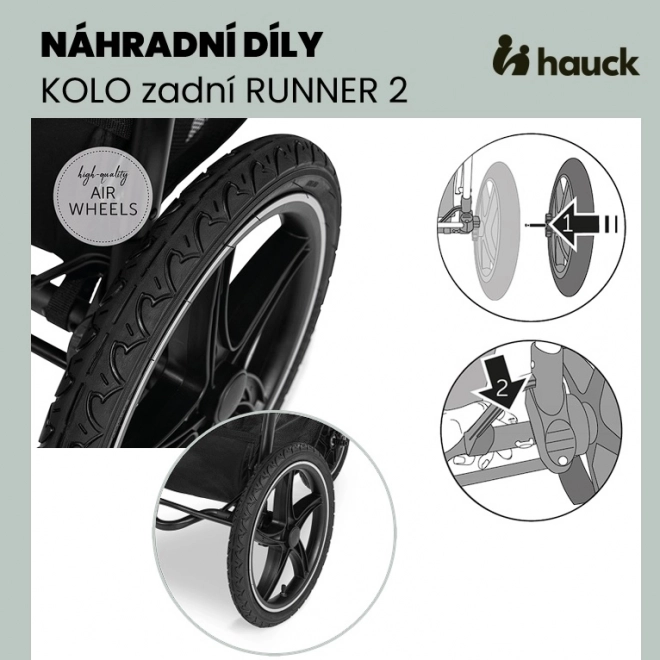 Zadní kolo pro kočárek Hauck Runner 2