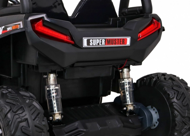Buggy UTV Off-roader pro děti Červená + dálkové ovládání + nosič zavazadel + pomalý start + EVA + MP3 LED