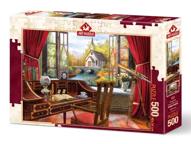 ART PUZZLE Puzzle Výhled z pracovny 500 dílků