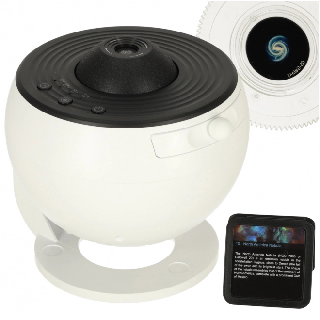 Hvězdný projektor USB LED planetárium 12 disků