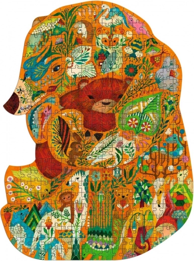 Obrysové puzzle medvěd 350 dílků