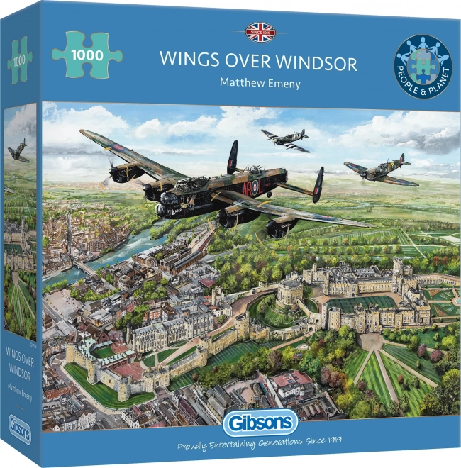 GIBSONS Puzzle Přelet nad Windsorem 1000 dílků