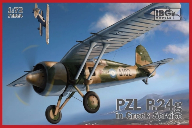 Plastikový model PZL P.24g ve službě řeckého letectva