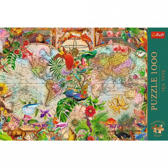 Puzzle Antická mapa světa 1000 Premium Plus Trefl