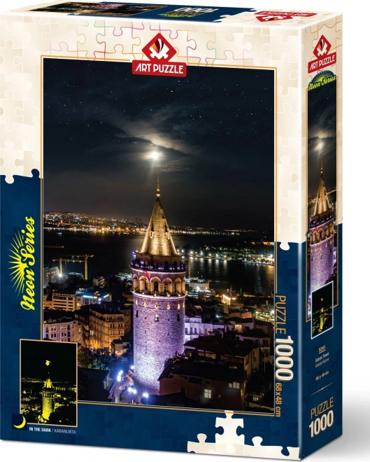 Svítící puzzle Galatská věž 1000 dílků