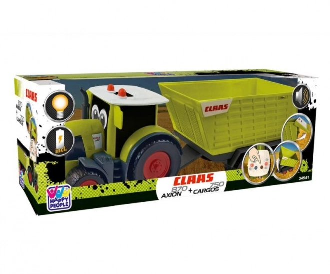 Traktor Claas s přívěsem