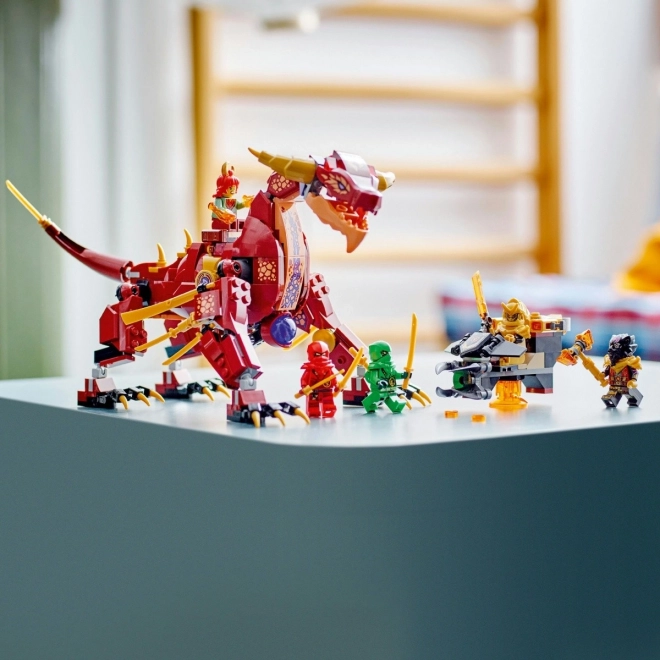 Lego NINJAGO Ohňový drak měnící se v ohnivou vlnu