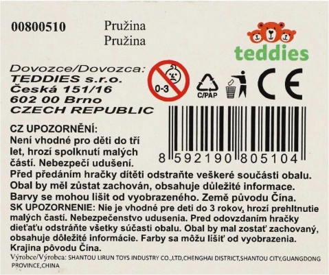 Duhová plastová spirála hračky