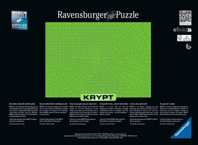 RAVENSBURGER Puzzle Krypt Neon Green 736 dílků