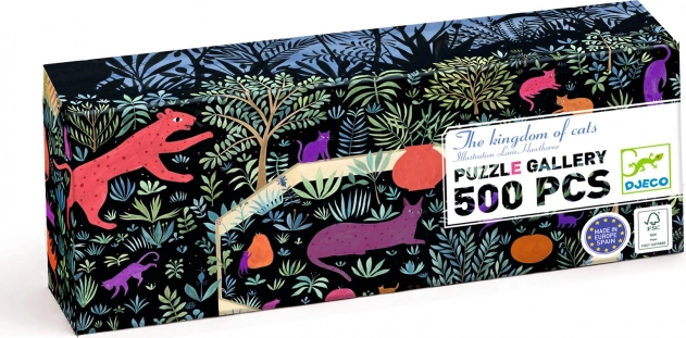Djeco Puzzle Království koček 500 kusů