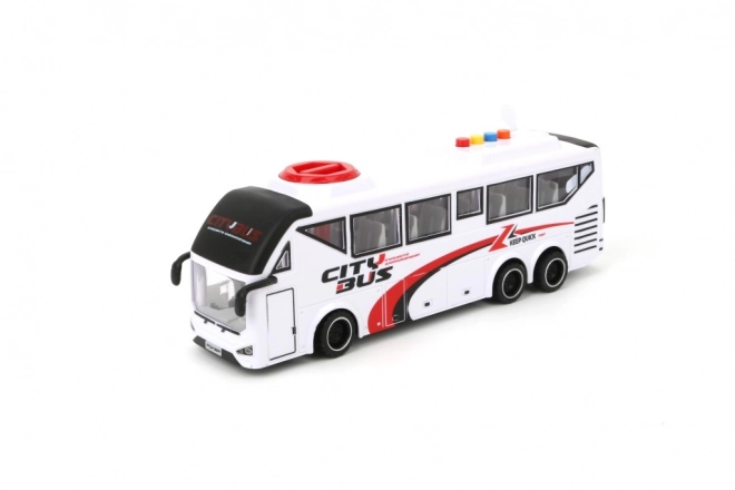 Bílý autobus model 1:16