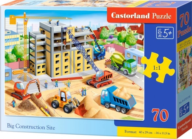 Puzzle Velké Stavební Místo 70 Dílů