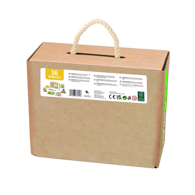 Edukační krabice Montessori Tooky Toy 6v1 od 3 let