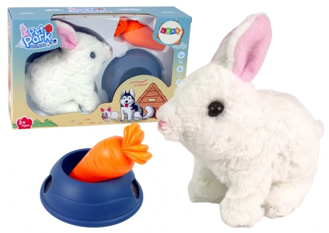 Interaktivní králíček Bunny Rabbit White Carrot Bowl Mascot