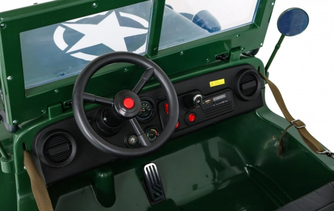Dětský vojenský retro terénní vůz 4x4