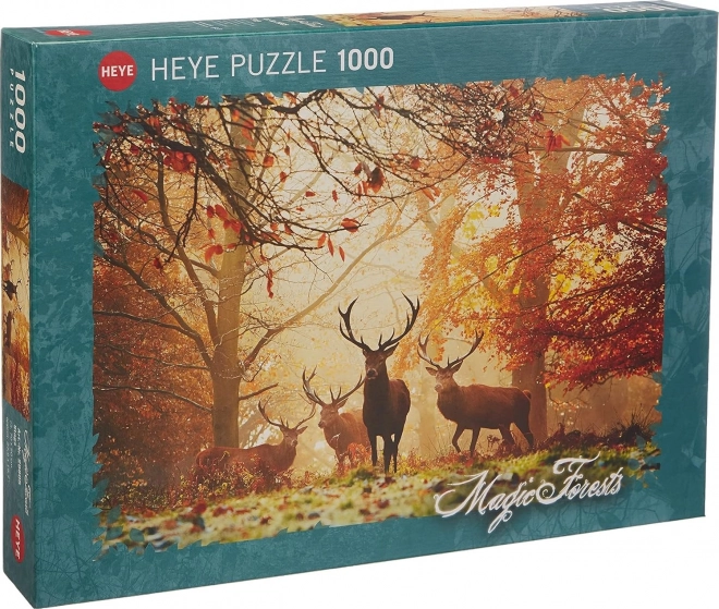 Puzzle HEYE Kouzelné lesy: Jeleni 1000 dílků