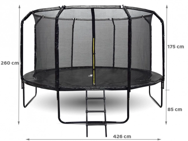 Trampolína do zahrady SkyFlyer s žebříkem 426 cm
